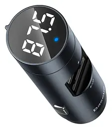 Авто зарядное + FM-модулятор Baseus Energy Wireless MP3 Charger Dark grey