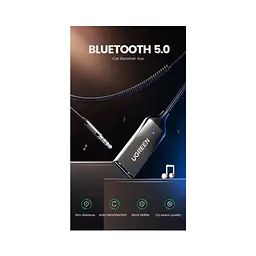 FM модулятор Ugreen Bluetooth 5.0 Aux with mic CM309 UGREEN Black (70601) - мініатюра 5