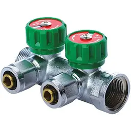 Колектор вентильний з фітингом Koer KR.1122-2 1"x2 ways KR2653