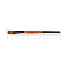 Пензель синтетика овальна Flame 1368FR №8 коротка ручка ROSA (4823098534709)