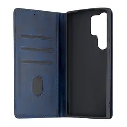 Чохол-книжка Premium Samsung S23 Ultra (S918) Dark Blue - мініатюра 2