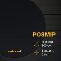 Килимок під крісло Anda Seat Floormat Black (AC-DT-01-B) - мініатюра 6