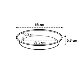 Піддон Elho Green Basics Saucer чорний (315290) - мініатюра 3