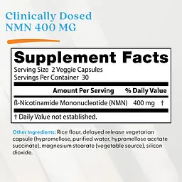 Нікотинамід з уповільненим вивільненням Doctor's Best NMN 60 капсул - мініатюра 4