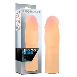 Насадка на пеніс Blush Perfomance 1.5inch Cock Xtender 17.2 см тілесний - мініатюра 2