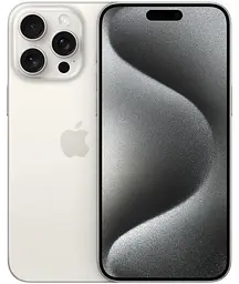 Мобільний телефон Apple iPhone 15 Pro Max 512Gb White Titanium (REF A) BREEZY (2AMU7D3)