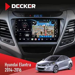 Штатна магнітола Hyundai Elantra 2014-2016 2 Decker D9-011 4x64, DSP, 4G, 360 Decker (НФ-00006817)