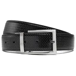 Ремінь чоловічий шкіряний Semi Line Black/Brown (P8232-0 M)
