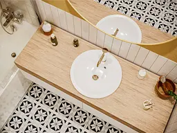 Умивальник Miraggio MADISON (0001053) Miramarble, Глянцевий, Врізний, Білий - мініатюра 6