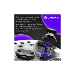 Геймпад GamePro GPX13T 2.4G/BT 5.1/USB/PC/iOS/Android RGB Transparent (GPX13T) - мініатюра 4