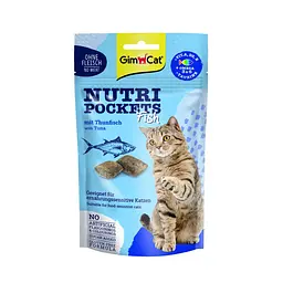 Ласощі для кішок GimCat Nutri Pockets Fish ДмімКет Нутрі покетс тунець 60 г (G-419633)