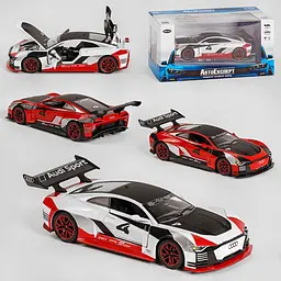 Колекційна металева модель спорткара АвтоЕксперт Audi E-tron Vision Gran Turismo з інерцією, світлом та звуком 1:32 - мініатюра 10