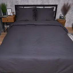 Підковдра Moon&Star Satin Stripe Dark Serenity Двоспальна 175x210 см - мініатюра 2