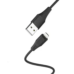 Кабель Hoco X32 Pisces Cable USB to Lightning 2A 1m Black