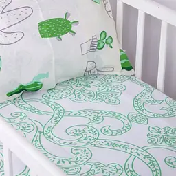 Наволочка MirSon Kids Time 19-2508 Sabbia Бязь зелена - мініатюра 5