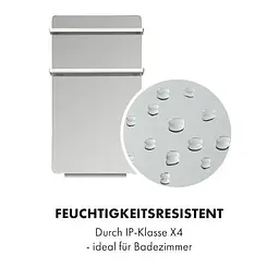 Інфрачервоний обігрівач Klarstein Hot Spot Crystal Flow LED для ванної кімнати 36 м² 2000 Вт 5-40 °C (10035036) - мініатюра 10