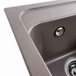 Гранітна мийка для кухні Platinum 4050 Korrado Дюна матова - мініатюра 4