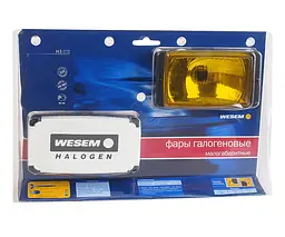 Протитуманна фара Wesem 138х78 mm / ближнє світло / з кришкою / Жовті (HMz 083.31) - мініатюра 4