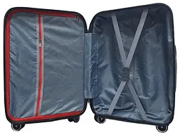 Валіза мала S+ з поліпропілену Milano bag 0305 52л Чорний - мініатюра 4