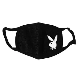 Тканинна маска Geekland Зайц Плейбой Playboy чорна MS 070.036