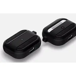 Силіконовий чохол Primo Rubber для навушників AirPods 3 (MME73) Black - мініатюра 4