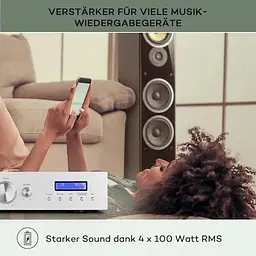 Стереопідсилювач Auna AMP-CD608 DAB HiFi (10035299) - мініатюра 3