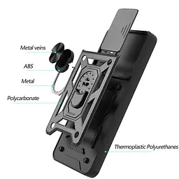 Ударостійкий чохол Camshield Serge Ring for Magnet для Samsung Galaxy M53 5G - мініатюра 2