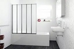 Шторка для ванни Rea Idea 120 см складана REA-W0850, Універсальна - мініатюра 2