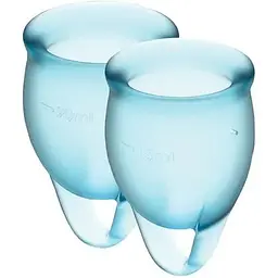 Набір менструальних чаш Satisfyer Feel Confident (light blue)