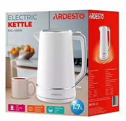 Електрочайник Ardesto EKL-450W White 2200W 1.7 л - мініатюра 6