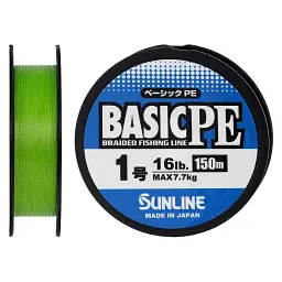 Шнур Sunline Basic PE 150 м (Light Green) 1.0/0.171 мм 16 lb/7.7 кг