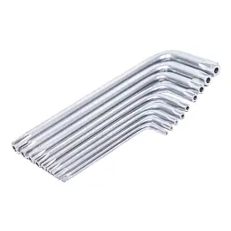 Ключі TORX 9шт T10-T50мм CrV (короткі з отвором) GRAD (4022275) - мініатюра 5