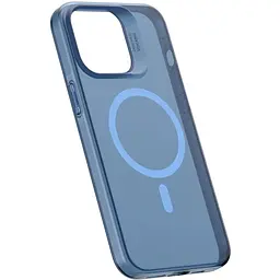 Чохол Vokamo для iPhone 15 Pro Max захисний з магнітним кільцем блакитний - мініатюра 2