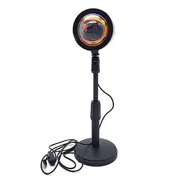 Світильник проекційний RGB з пультом на штативі USB проектор атмосферна лампа UKC Sunset Lamp