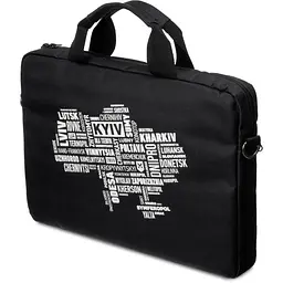 Сумка для ноутбука Vinga 15.6" NB1502 Black, White Print (NB1502UWBK) - мініатюра 1