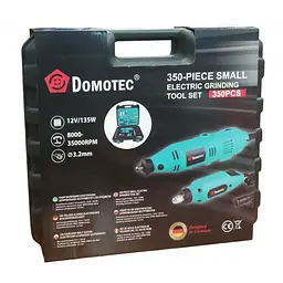 Шліфувальна мінімашинка Domotec 10360, з регулюванням швидкості, з набором насадок, з гнучким валом, у кейсі - мініатюра 6