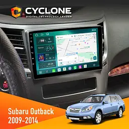 Штатна магнітола Subaru Outback 2009-2014 Cyclone C9-013 4x64 DSP 4G Cyclone (НФ-00007449)