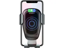 Автомобільний тримач BASEUS Metal Wireless Charger Gravity Car MountTarnish (WXYL-B0A) - мініатюра 4