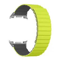 Ремінець ArmorStandart MagLink для Samsung Galaxy Watch 8 / 8 Classic Lime Grey (silver connector) (ARM89082)