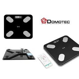 Підлогові скляні ваги DOMOTEC до 180 кг смарт-ваги з аналізом складу тіла, 12 показників, Bluetooth - мініатюра 5