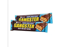Батончик-глазурований VALE 50г з арахісом, нугою та карамеллю GANGSTER