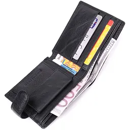 Чоловічий шкіряний гаманець ST Leather 11,5х9,5х2 см acs0028298 - мініатюра 5