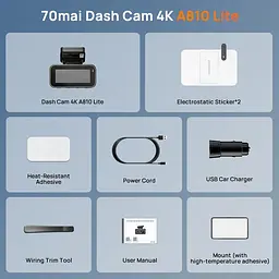 Автомобільний відеореєстратор 70mai Dash Cam 4K A810 Lite - мініатюра 4