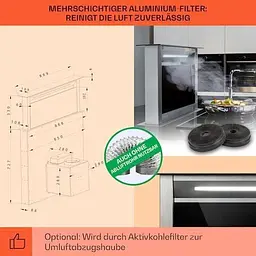 ВитяжкаKlarstein Royal Flush Eco 90 см 576 м³ (10034301) - мініатюра 5