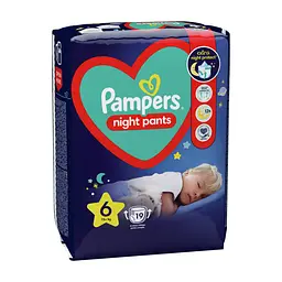 Підгузки трусики нічні Night Pants Розмір 6 (15+ Pampers (8006540234761) - мініатюра 4