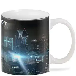 Кухоль GeekLand Детройт: Стати людиною Detroit: Become Human ландшафт Детройта DB.01.009 330 мл білий - мініатюра 2