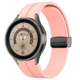 Ремінець для Samsung Galaxy Watch 4 Classic 42mm - рожевий ширина кріплення 20мм силікон Watchbands Cls-black (W33-7WB62202667) - мініатюра 2