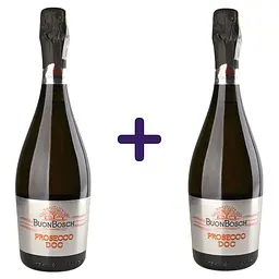 Вино ігристе BuonBosch Prosecco DOC Extra Dry 1.5 л (2 шт. х 0.75 л)