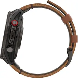 Смарт-годинник Garmin Fenix 8 Pro AMOLED Sapphire 47mm Carbon Gray DLC Titanium with Chestnut Leather Band (010-03198-40) [145040] - мініатюра 4