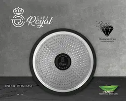 Набір посуду Casa Royal P-UKR 20100 "Greblon Diamond Pro" Black 7 предметів - мініатюра 7